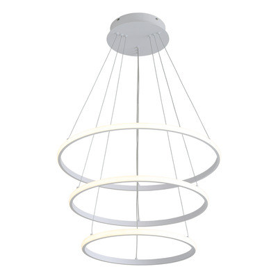 Colgante Triple Aro Led Blanco 60/50/40cm L8977 77w Mks