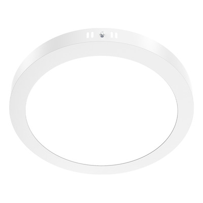 Pack X5 Plafon Panel Led 24w Luz Fria Redondo Blanco Blanco