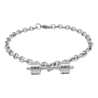 Pulsera De Acero Pesa Colgante Para Hombre