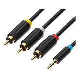 Adaptador De Audio Jack 3.5mm A Rca Video Audio 2m - Vention