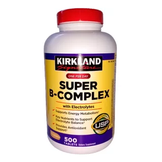 Super B Complex Vitamina Complejo B 500 Tabs Americano