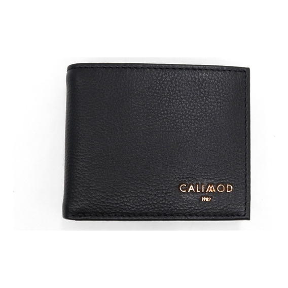 Billetera De Cuero De Caballero Calimod  23.4bf001 Negro