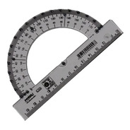 Transferidor Braille Tátil Adaptado Baixa Visão 180 Graus