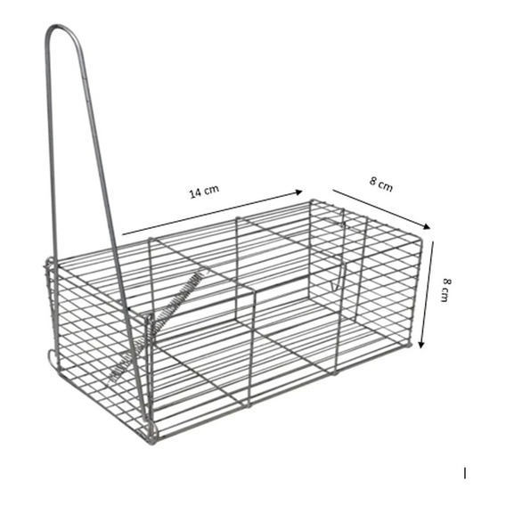Trampa Jaula Trampera Chica Para Laucha 