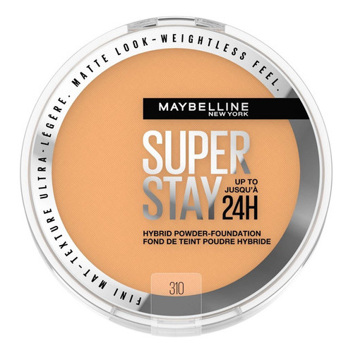 Base de maquillaje en polvo compacto Maybelline Super Stay 24H Hybrid Powder-Foundation tono 310 - 6g