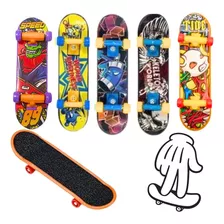 Skate De Dedo Skateboard Promoção C/lixa +pcs Para Brincar