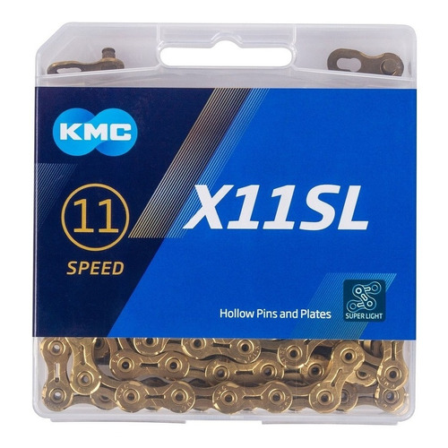 Cadenilla Kmc X11sl Gold Mtb/ruta 11 Velocidad Extra Liviana