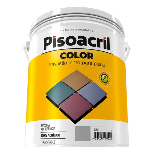 Pisoacril Color Plavicon X 20 Lts/ Proteccion De Superficies Acabado Mate Color Roble