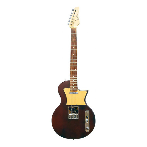 Guitarra Eléctrica Newen Frizz Lenga Maciza Patagónica S/s Color Marrón Oscuro Material Del Diapasón Palo De Rosa Orientación De La Mano Diestro