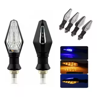 4pz Direccionales Led Moto Motocicleta Doble Funcion