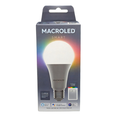 Macroled SBT-A60-12W-RGB LED 12 W 220V Color de la luz RGB