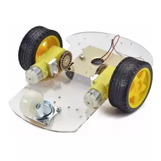 Kit Chasis Auto 2 Ruedas 2 Motores Robotica Microcontrolador