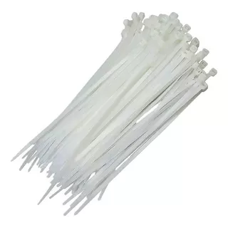 Abraçadeira Enforca Gato Nylon Branca 2,5 X 60 100 Unidades Cor Branco