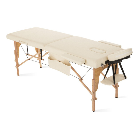 Camilla portátil para masajes Estetica Depilacion de madera color nude Massage Company