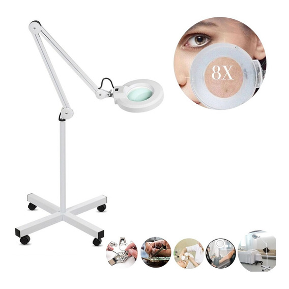 Lámpara Lupa Articulada Spa Facial Led Flexible Dr Pestaña 