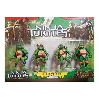 Tortugas Ninja Mutantes 10cm Set X 4 + 7 Armas! Articuladas
