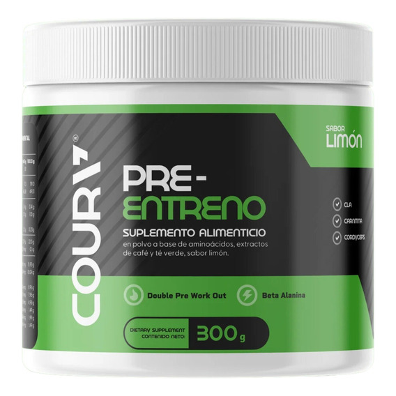 Coura Pre-entreno Beta Alanina 300 G | Sabor Limón & Berries