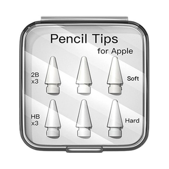 Punta Reemplazo Para Apple Pencil 1era Y 2da Gen Pack 6 Uni