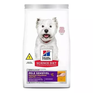 Alimento Hill's Science Diet Pele Sensível Para Cachorro Adulto De Raça Pequena Sabor Frango Em Sacola De 2.4kg