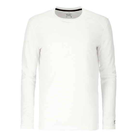 Polera Manga Larga Challenge Hombre White