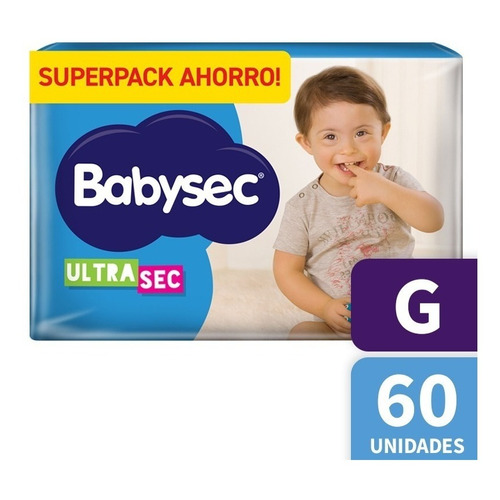 Babysec Ultrasec Superpack Ahorro Gx60. De 8,5 A 12 Kilos Tamaño Grande (g)