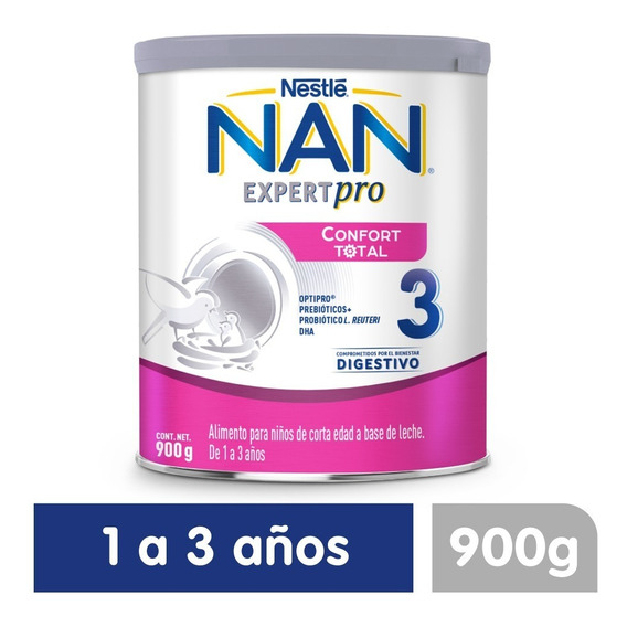 Formula Infantil Nan Expert Pro Confort Total 3 Envase 900g Sabor N/A