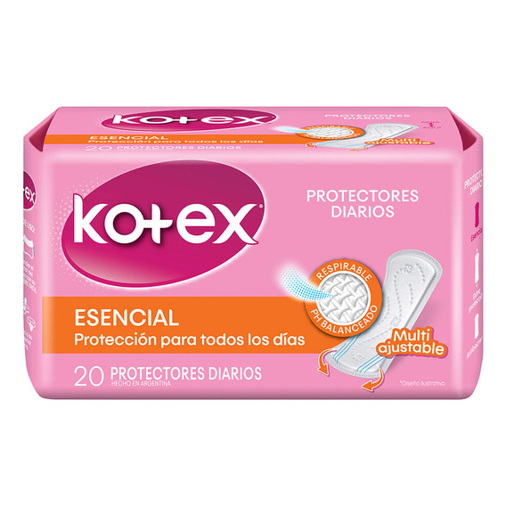 Protectores Diarios Kotex Classic Paquete X 20 Un