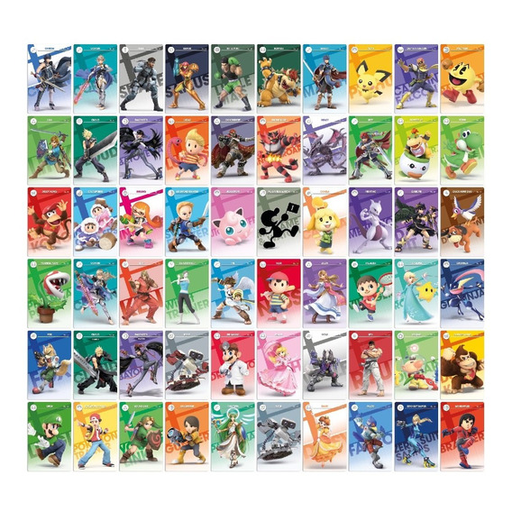 94 Tarjetas Amiibo Colección Super Smash Bros Ultimate