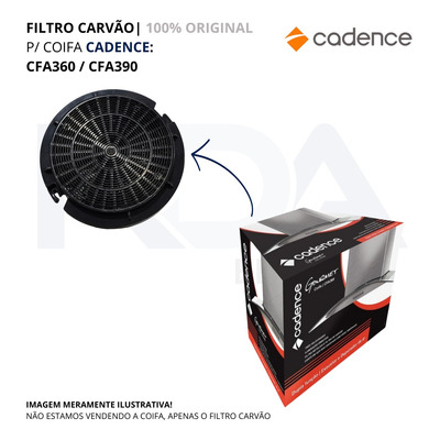 Filtro Carvão Ativado P/ Coifa Cadence Cfa360 Cfa390 Orig