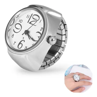 Anillo Reloj Mini Real Elegante  Miniatura Ringwatch Novedad