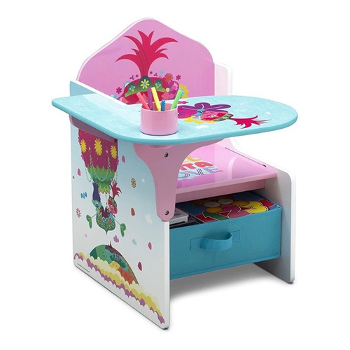 Silla Mesa Delta Children Troll Disney Xtr C Color Rosa