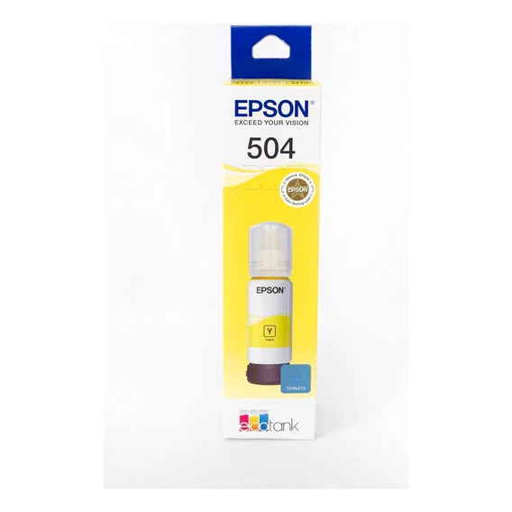 Botella De Tinta Epson T504 Amarillo