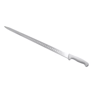 Cuchillo Cecinero Troquelado Profesional Carne 22 Pulgadas Color Blanco