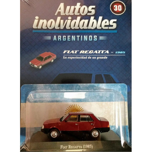 Autos Inolvidables Argentinos N° 30 Fiat Regatta 1985 Color Bordó