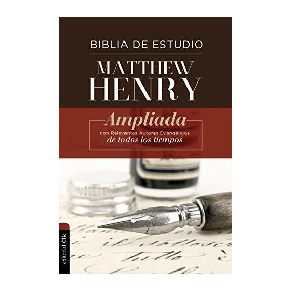 Libro : Rvr Biblia De Estudio Matthew Henry, Tapa Dura  -...