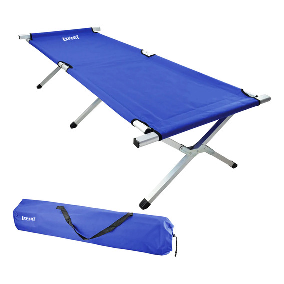 Catre Cama Plegable Metálico Con Bolso P/ Camping - El Rey