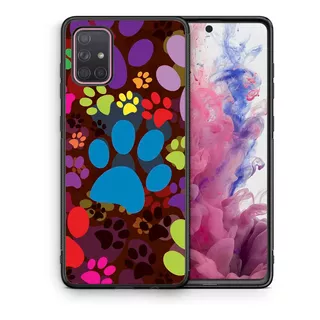 Funda Galaxy A71  Huellitas Perro Tpu A70 A51 A31 A21s A50