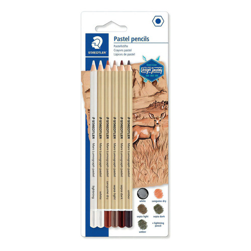 Lápiz Staedtler Lumograph Pastel X 6 Uds