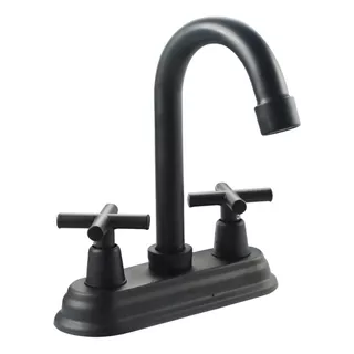 Mezcladora Llave Para Lavabo Grifo Negra Tipo Bar Baño Color Negro