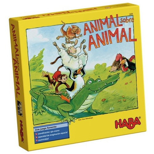 Animal Sobre Animal Haba - Destreza P/niños Español C/envio