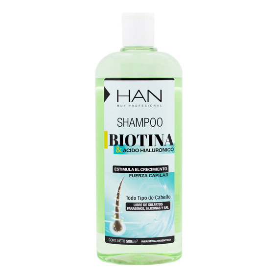 Han Biotina Acido Hialuronico Shampoo Anticaída Pelo Local