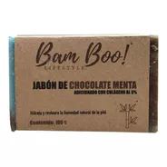 Jabón Chocolate Menta Con Colágeno 100 Gr Bam Boo! Lifestyle