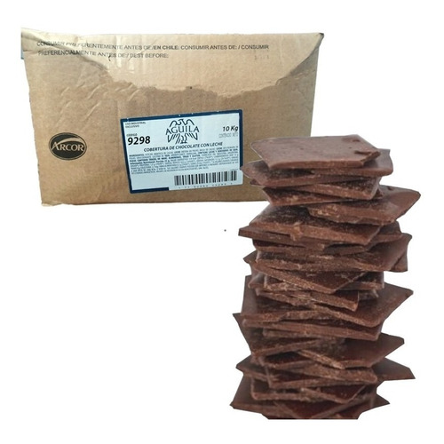 Chocolate Cobertura Con Leche Aguila 9298 Caja De 10 Kg