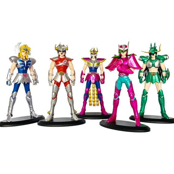 Figuras Caballeros Del Zodiaco Bronce Saint Seiya Set 5pz