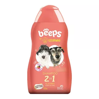 Shampoo 2 Em 1 Beeps Estopinha Pet Society 500ml