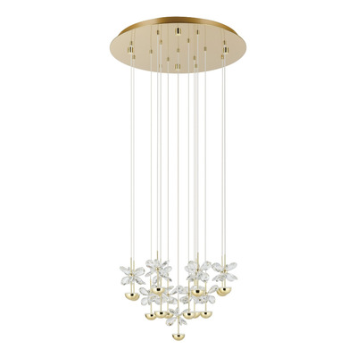 Colgante Led Pianopoli3 Dorado 15 Luces 50cm 390314 Rd