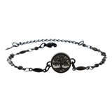 Pulseira Difusora Pessoal Arvore Da Vida Preto Aromaterapia