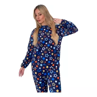 Conjunto Pijama Polar Pantalón Buzo Premium Invierno Oc