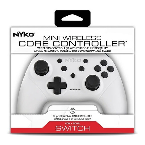 Control Pro Mini Inalámbrico Nintendo Switch Nyko Blanco