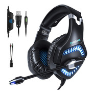 Fone Headset Gamer Profissional Onikuma K1-b Pro Led Azul